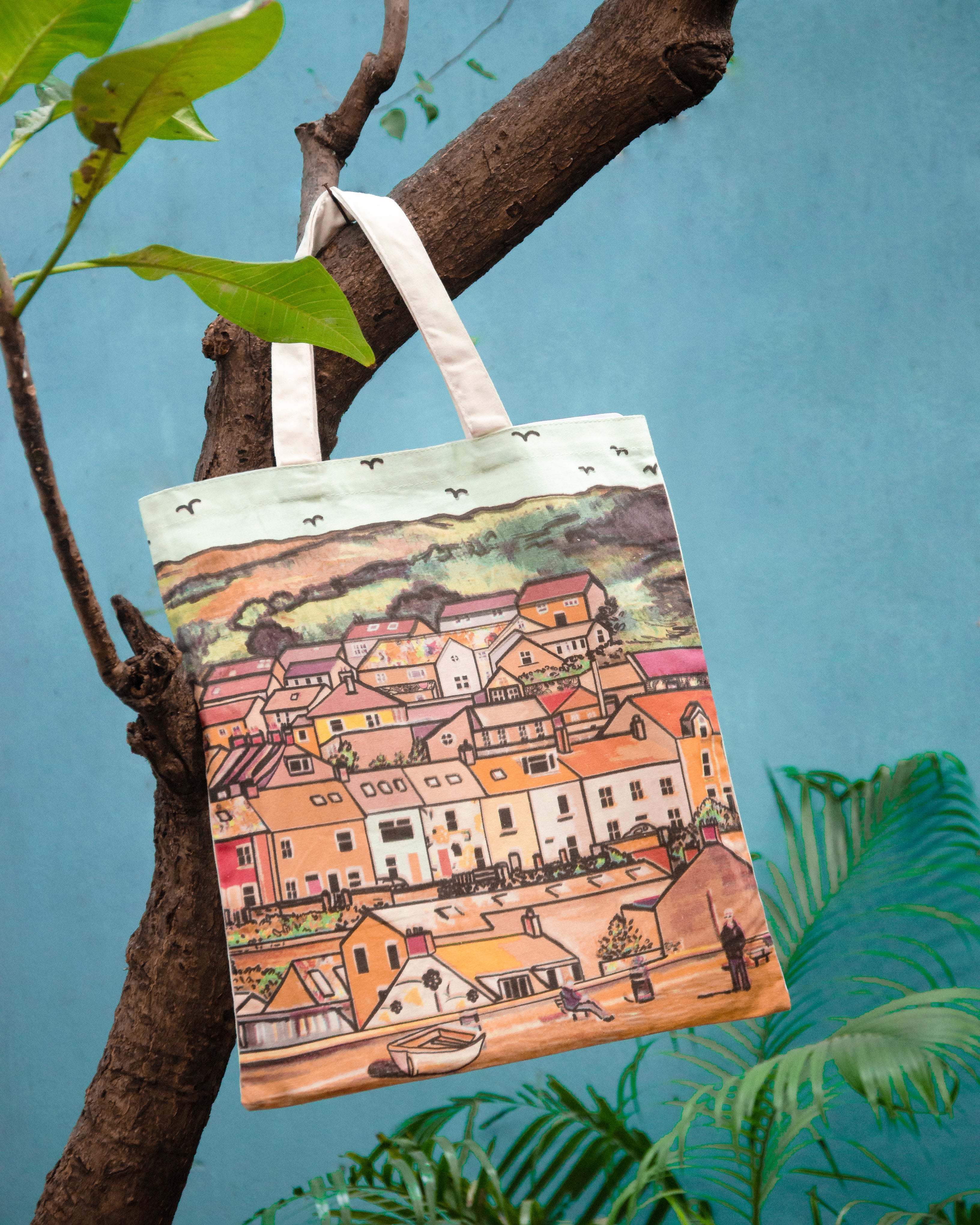 Printed Cotton Tote Bag