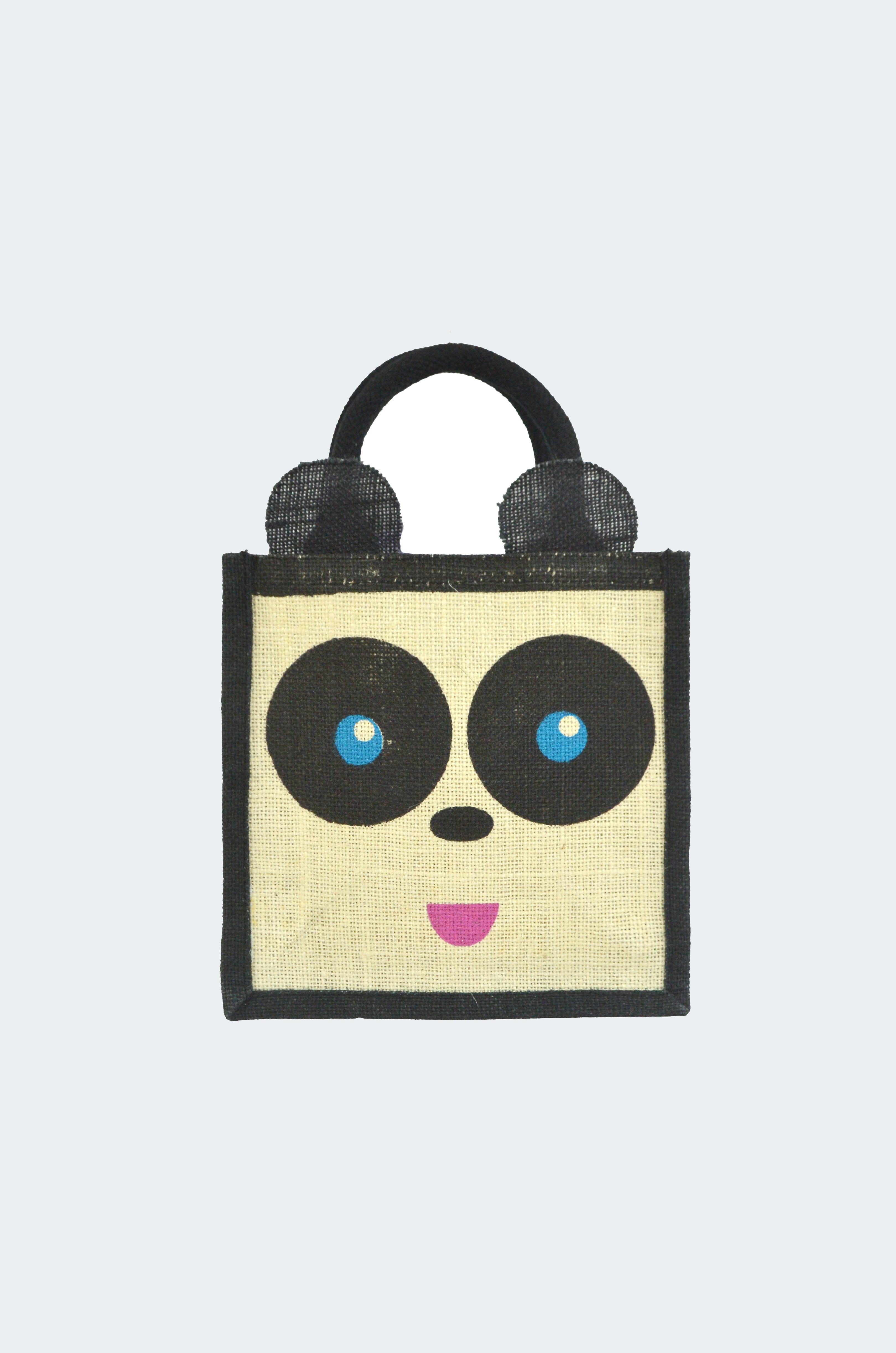 Animal Jute Bag- Panda Print