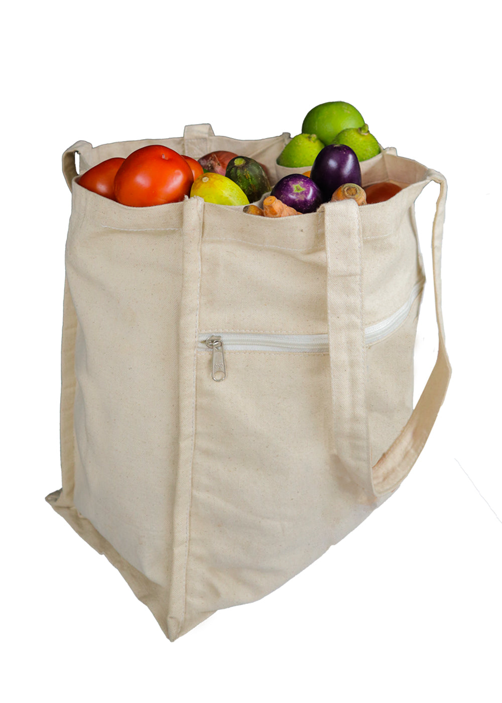 Vegetable Bag with Full Handle Stitching & Multiple Compartments