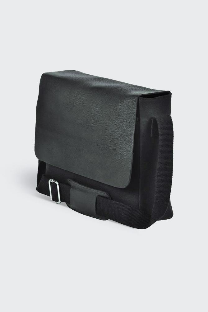 Black Genuine Leather Laptop Bag