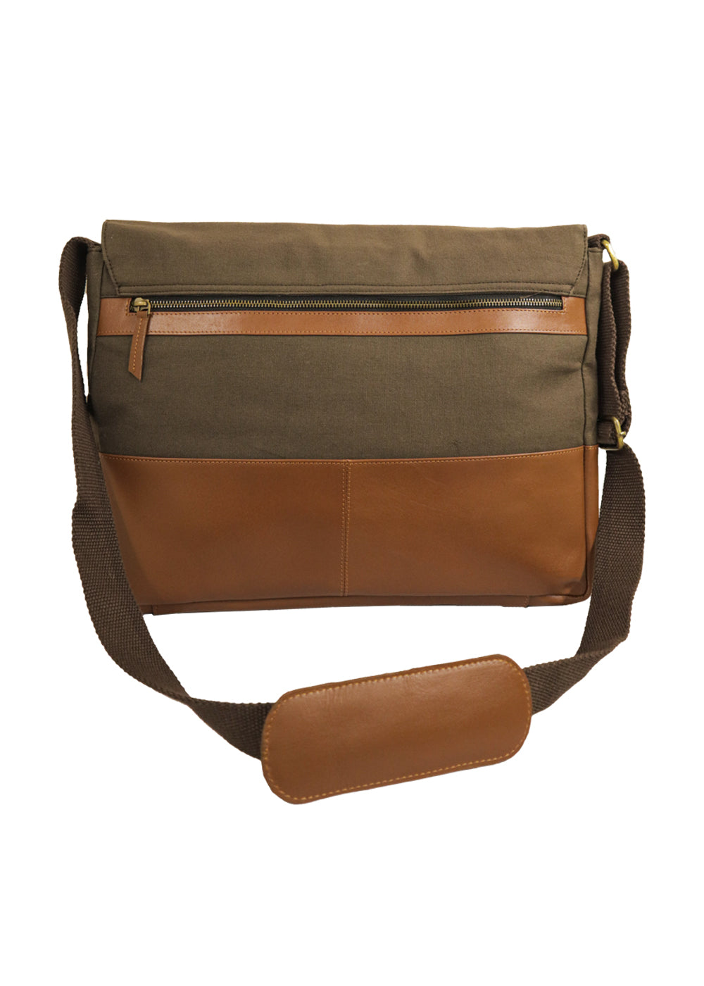 Canvas and Leather Laptop Bag