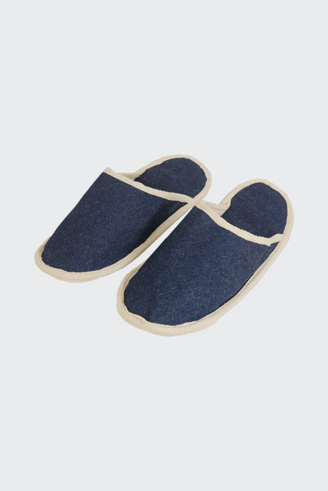 Denim Bedroom Slippers