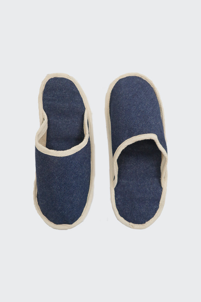 Denim Bedroom Slippers