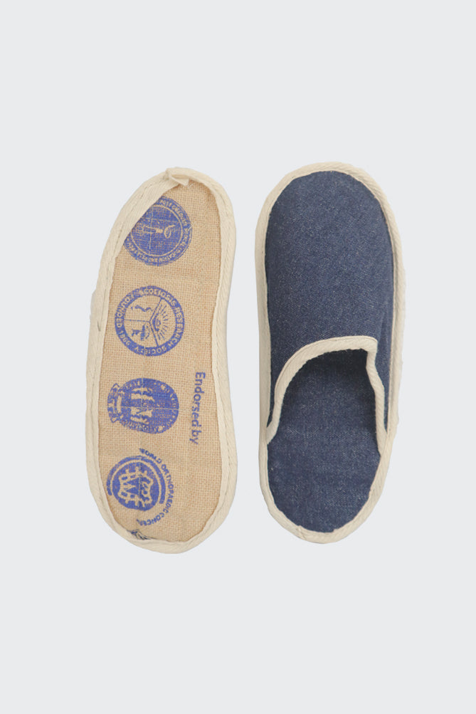 Denim Bedroom Slippers