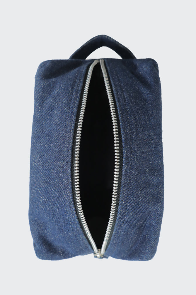 A Peep into our Denim Toiletry Bag