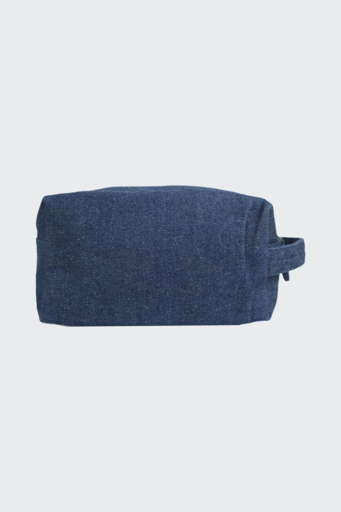 Rear view of denim Toiletry Bag