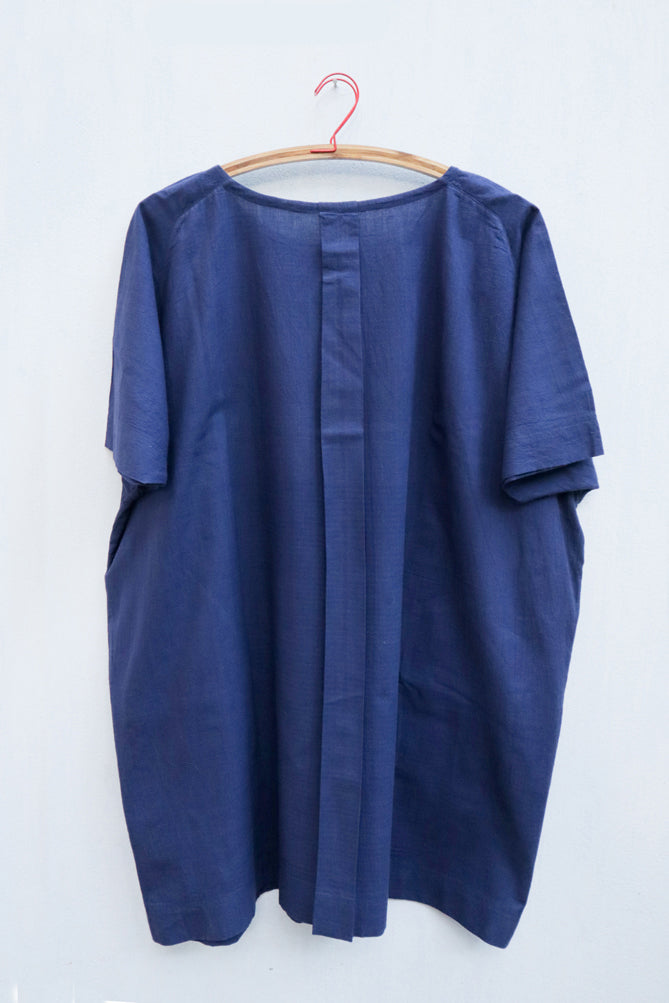 Midnight Blue Cotton Dress