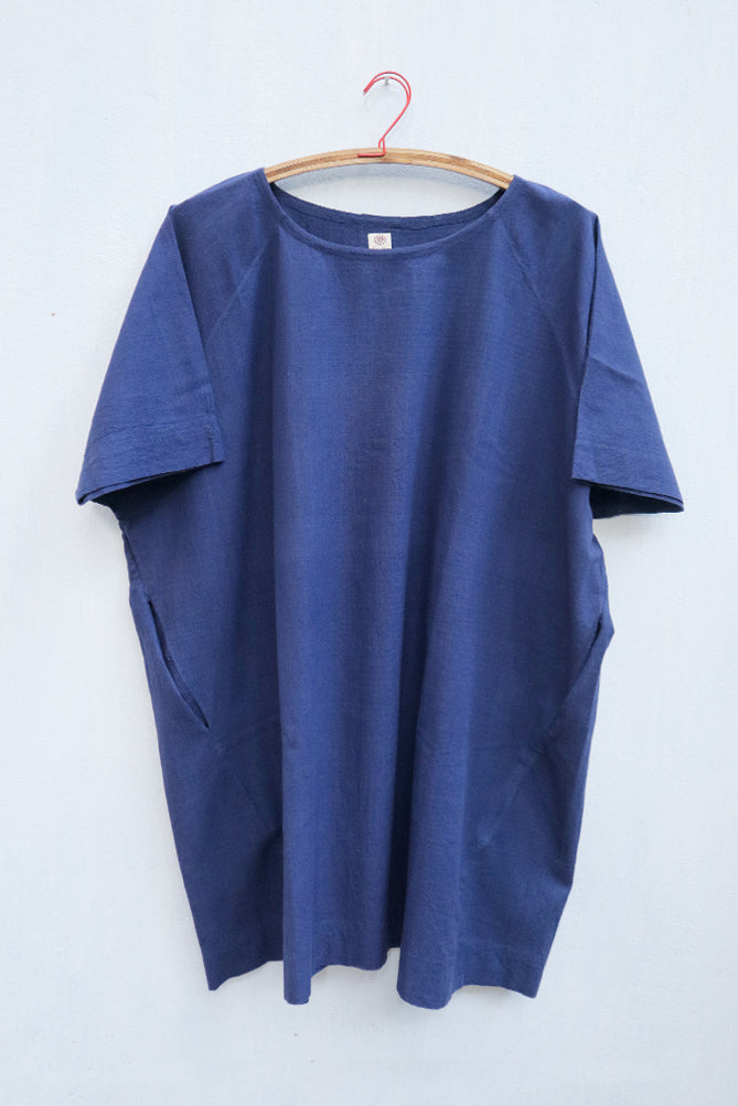 Midnight Blue Cotton Dress